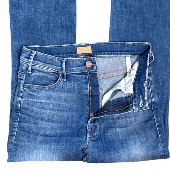 MOTHER The Hustler Ankle Fray Denim Jeans in Sweeter the Juice Blue Wash Size 27 - Picture 6 of 13